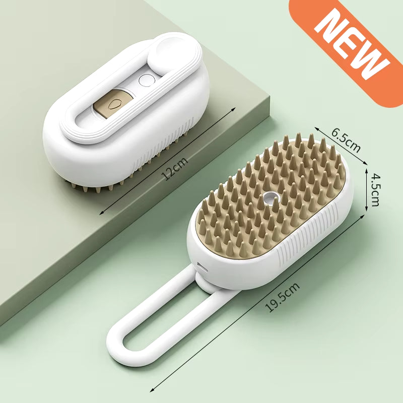 SteamPaw™ - Cepillo de Vapor Eléctrico 3 en 1 para Gatos y Perros