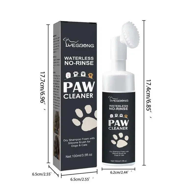 PawClean™ - Espuma Limpiadora de Patas Sin Aclarado con Cepillo de Silicona