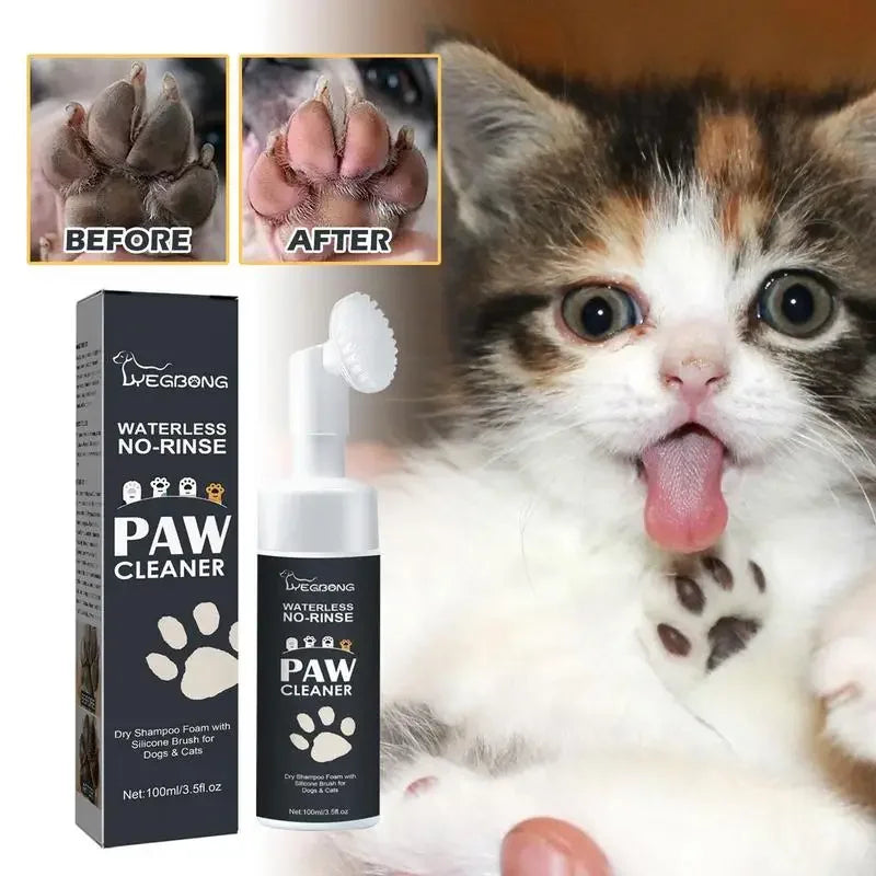 PawClean™ - Espuma Limpiadora de Patas Sin Aclarado con Cepillo de Silicona