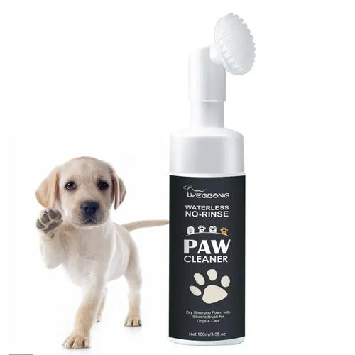 PawClean™ - Espuma Limpiadora de Patas Sin Aclarado con Cepillo de Silicona