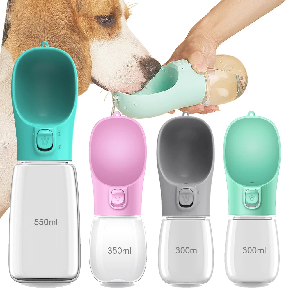 AquaPaws™ - Botella de Paseo Portátil y Antigoteo para Mascotas