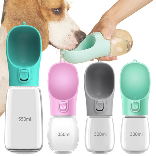 AquaPaws™ - Botella de Paseo Portátil y Antigoteo para Mascotas